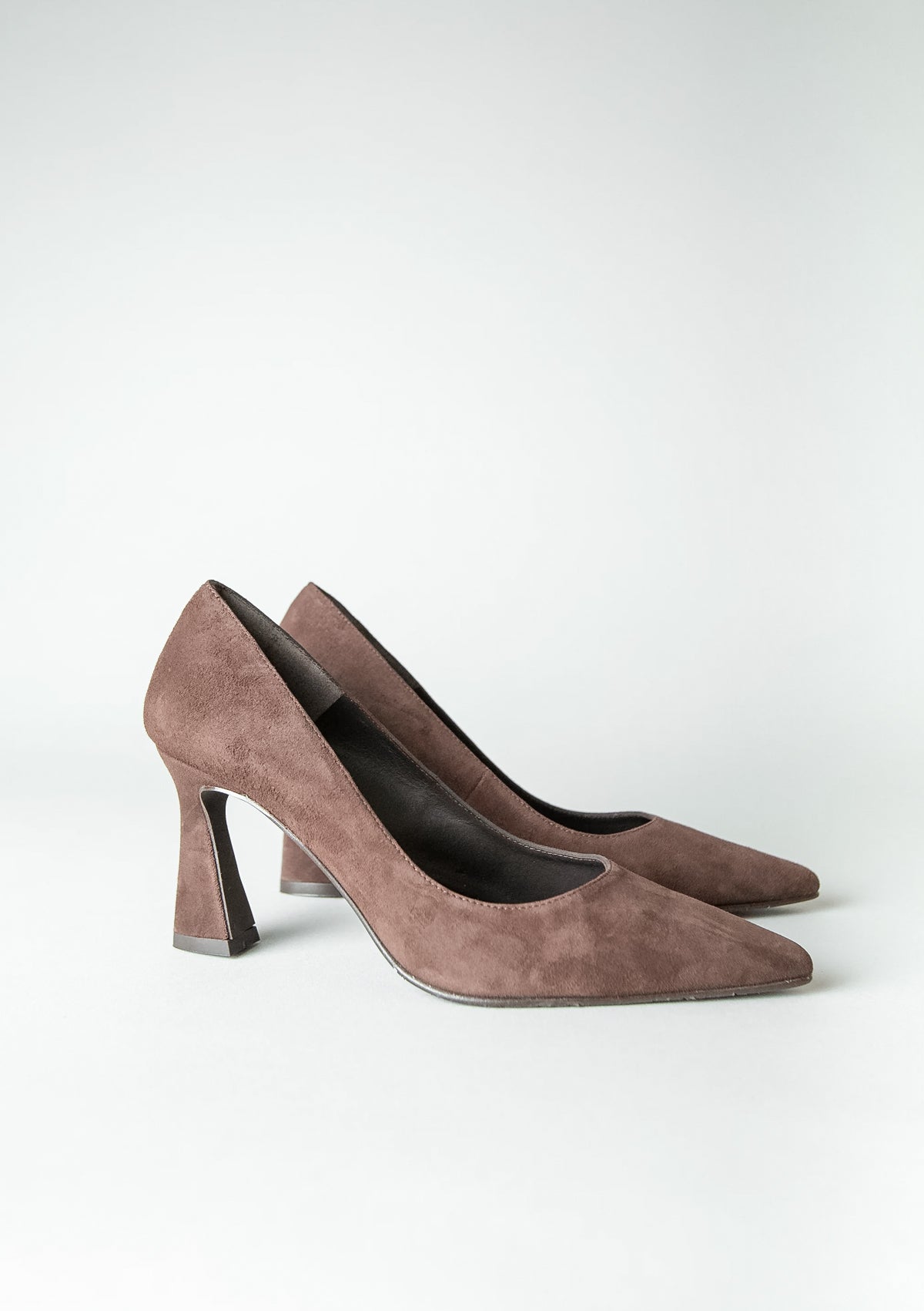 Roa Heels in Chocolate Brown Suede