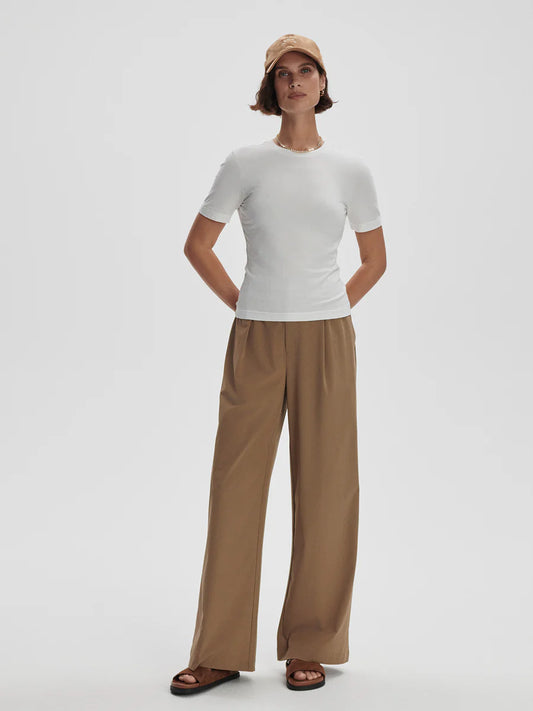 Regina Fitted Tee in White