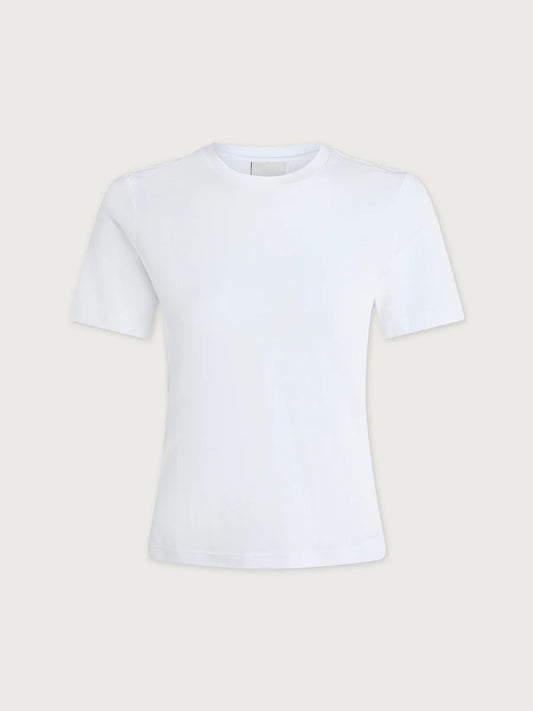 Regina Fitted Tee in White