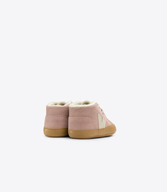 Baby Fured Suede in Babe Pierre