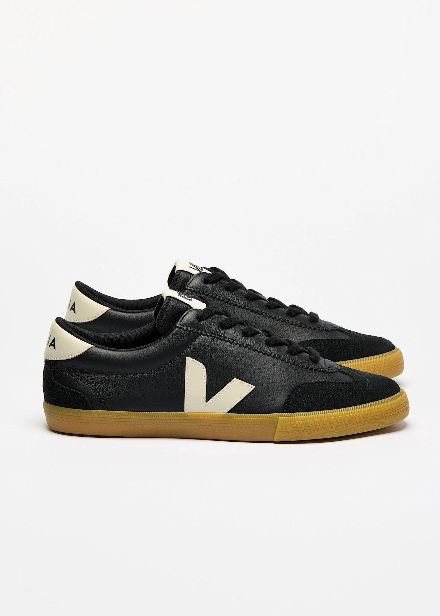 VOLLEY - BLACK & PIERRE LEATHER - VEJA
