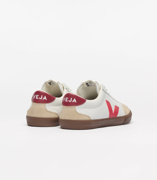 Volley Sneaker in White Pekin Bark