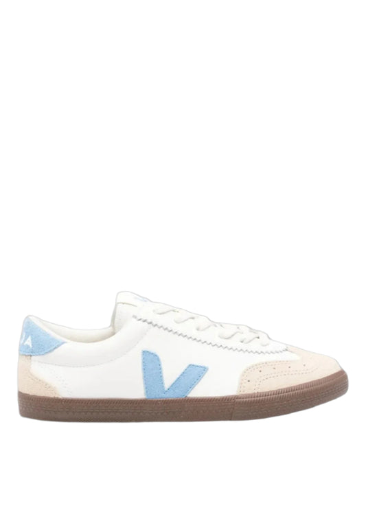 VOLLEY LEATHER WHITE AQUA PARK - VEJA