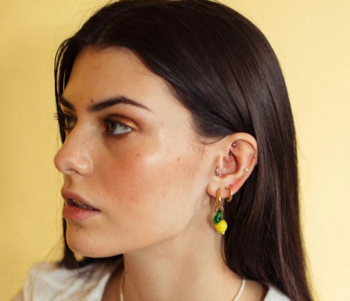 Lemon Glass Earrings