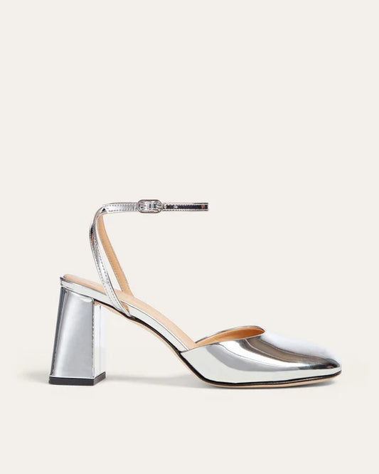 Harlow Pump in Silver