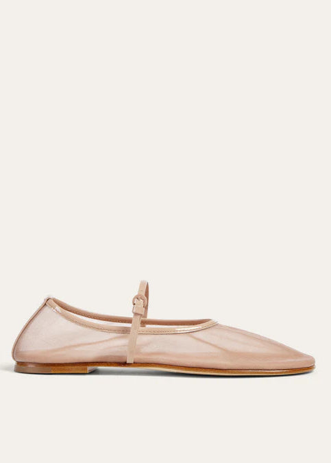BALLA MESH SHOE WITH STRAP NUDE - DEAR FRANCES